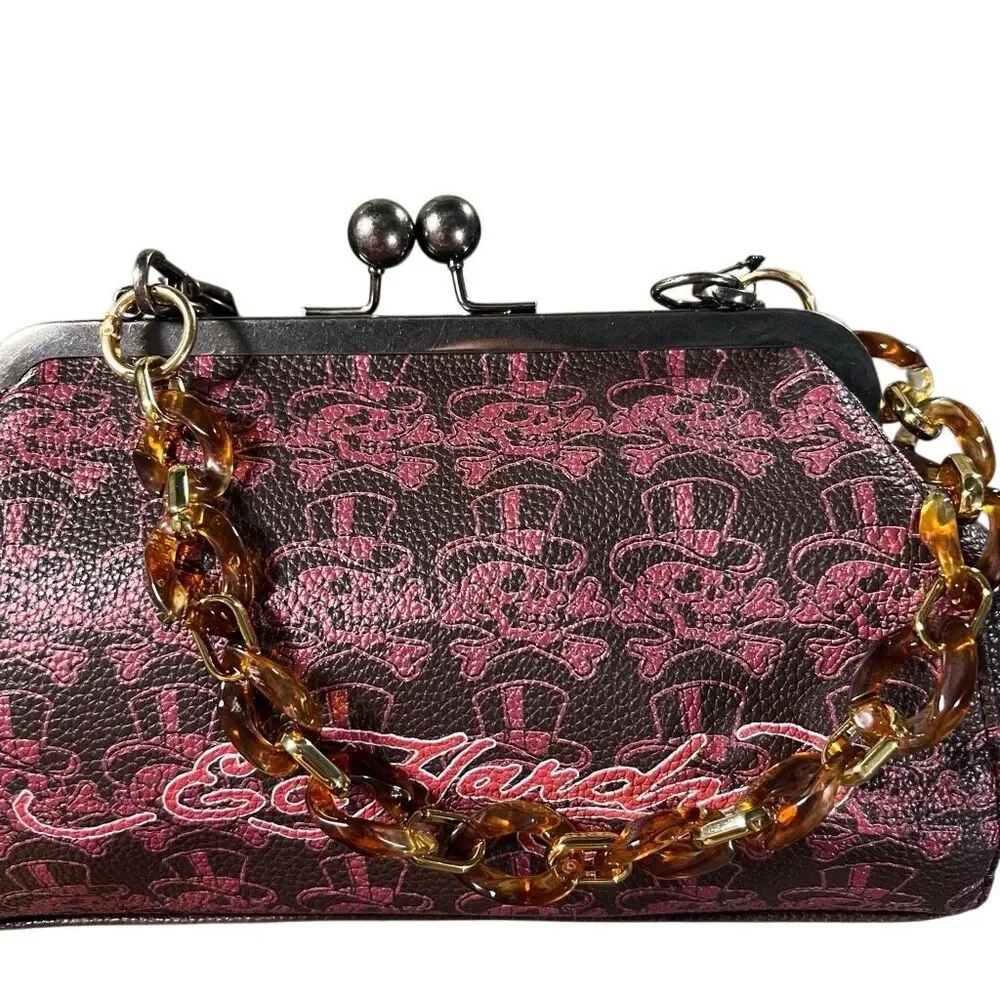 Viral trending gold Tortoise clip on chunky Chain charm bag strap new